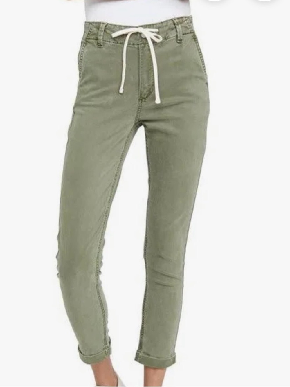 PAIGE Christy Vintage Coastal Green Pants Size 28